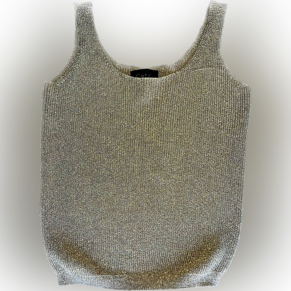 Vintage Gold Knit Tank by Garry 🌵XL